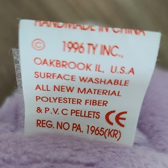 ๐ฐ Ty Beanie Baby Floppity the Bunny Rabbit 1996 โ Vintage, Excellent Cond - Picture 14 of 14